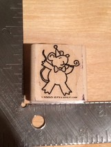 Birthday Party Mouse Woodblock Rubber Stamp - Previously Owned Crafting ... - $5.00