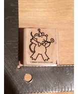 Birthday Party Mouse Woodblock Rubber Stamp - Previously Owned Crafting ... - £3.92 GBP