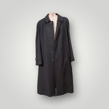 Milano Galleria Mens 100% Cashmere Long Coat Black Size 48 - £192.43 GBP
