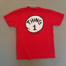 Thing 1 Shirt  Graphic Tee Universal Studios Dr. Seuss Cat in the Hat La... - £11.94 GBP