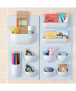 ABS Bathroom Storage Box Cosmetics Stickup Organizer Home Kitchen - Ligh... - £7.98 GBP