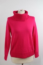 Talbots MP Pink 100% Merino Wool 3/4 Sleeve Cowl Neck Sweater Small Holes - £17.12 GBP