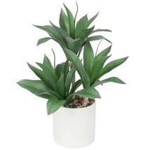 Large Artificial Succulent Plants Fake Three-Head Agave Succulent Plant Potted 1 - £45.77 GBP