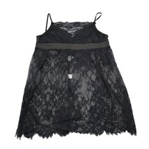 Slip Dress Womens L Black Lace Floral Spaghetti Strap Pullover Sleepwear - $22.65