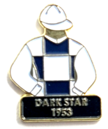 1953 Kentucky Derby Winner Dark Star Jockey Silks Pin Horse Racing Memor... - €12,87 EUR 1953 Kentucky Derby Winner Dark Star Jockey Silks Pin Horse Racing Memor... - €12,87 EUR