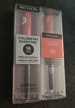 2 Pc Revlon Colorstay Overtime 16 Hr Lipcolor & Clear Topcoat #530/#510 (Wx) - $24.74