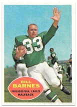 Bill Barnes Philadelphia Eagles NFL Trading Card #84 Topps 1960 VERY HIGH GRADE - £56.83 GBP