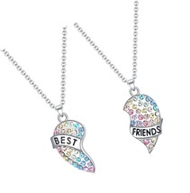 Girls Best Friends Necklace for 2,BFF Friendship for - £57.74 GBP