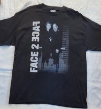 Face 2 Face Elton John Billy Joel Black Short Sleeve Shirt Adult Size XL - £23.60 GBP