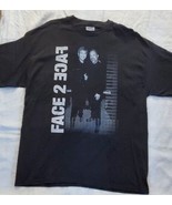 Face 2 Face Elton John Billy Joel Black Short Sleeve Shirt Adult Size XL - £23.95 GBP
