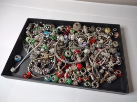 As Is Lot Of Charm Bead Bracelets, Necklaces, And Loose Beads Read Descr... - £95.80 GBP