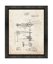 Horse Power Patent Print Old Look with Beveled Wood Frame - £19.57 GBP+