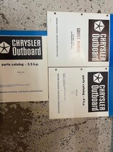1980 1981 Chrysler Outboard 3.5 4 HP Service Shop Manual OEM Set W Parts Books - $60.11