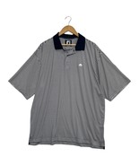 FootJoy Polo Shirt Mens XL Blue White Striped ProDry Lisle Golf Performance - $24.74