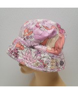 Liberty of London For Target Floral Beach Sun Bucket Hat Pink Flowers Wo... - $16.75