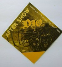 Dio Backstage Pass Original Throw &#39;em to the Wolves Tour 1990 Heavy Metal Yellow - £9.94 GBP