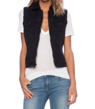 New NWT 228 Womens True Religion Jeans Designer L Black Vest Sherpa Lined Jacket - £78.36 GBP