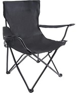 Portable Folding Camping Chair Black w/ Carrying Bag - $32.43 CAD