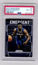 2019-20 Panini Prizm Emergent #7 Zion Williamson Pelicans Rookie PSA 8 NM-MT - £9.85 GBP