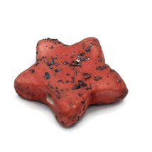 1Pc Extra Large Handmade Ceramic Star Beads, Sparkling Red Clay Macrame ... - £5.41 GBP+