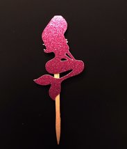 Mermaid cupcake topper, mermaid cupcake topper, mermaid party decor, mer... - $7.35