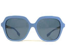 Burberry Sunglasses Joni B4389 4062/80 Blue Hexagon Gold Spellout Logo 5... - £147.32 GBP