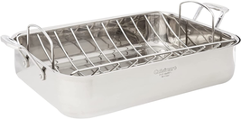 Roaster With Rack Stainless Steel Rectangular 16 Inch NEW - £78.04 GBP