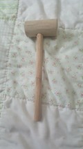 Vintage wooden gavel wood hammer mallet 7&quot; Long - £3.88 GBP