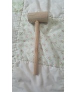 Vintage wooden gavel wood hammer mallet 7&quot; Long - £3.77 GBP