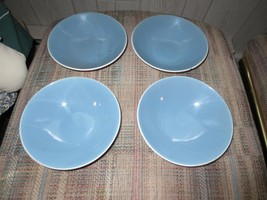 2 Or 4 Vintage Blue &amp; White Saucer Bowls Dishes - £8.72 GBP