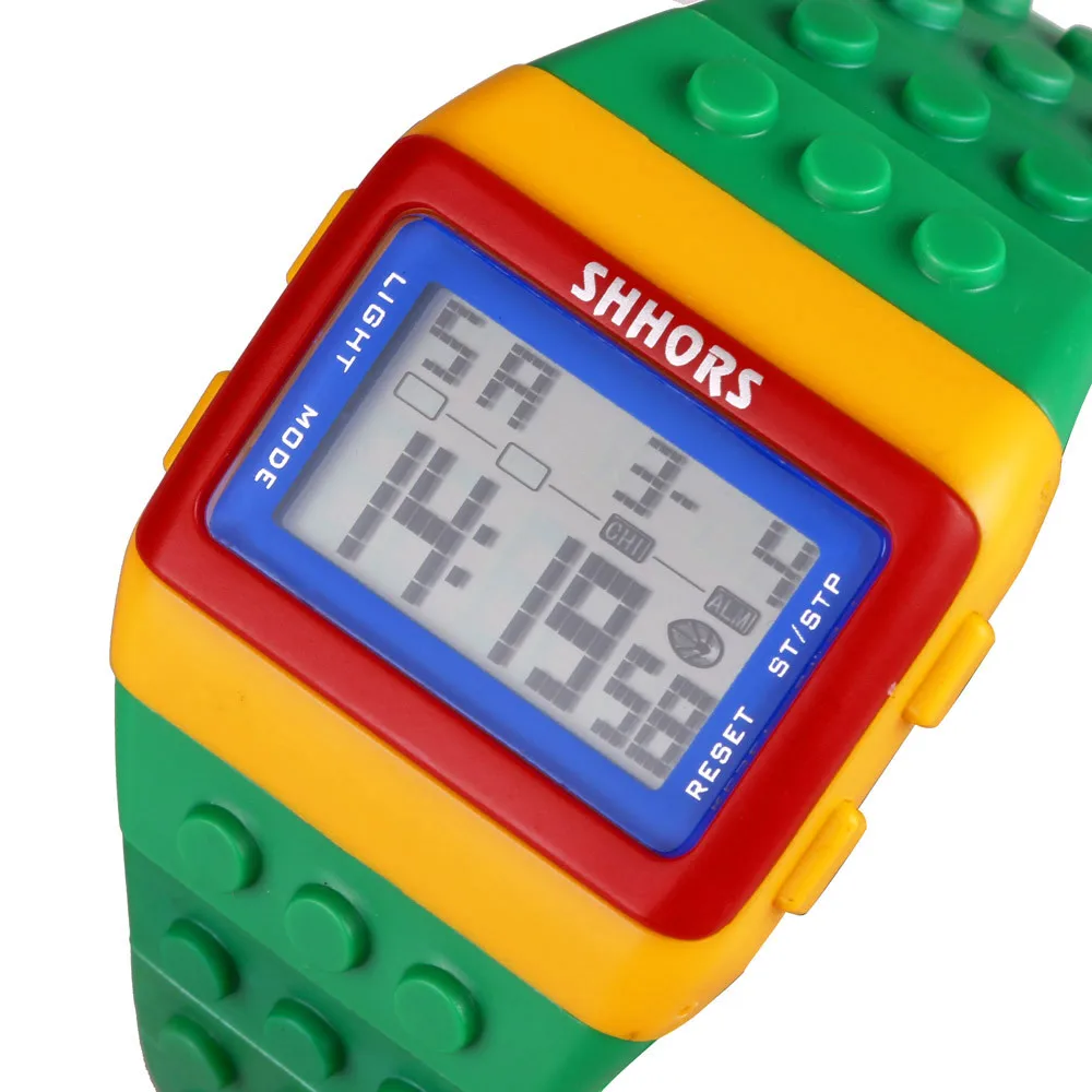  men colorful wrist watch fashion boys digital wrist watches reloj rectangle dial women thumb200