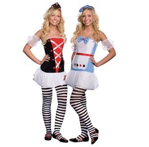 Dreamgirl Alice Tea for Two Reversible Teen Costume Size Medium (7-9) Multicolor - £17.99 GBP