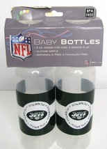 NFL New York Jets Baby Bottles 2-9 oz BPA Free Football - £8.82 GBP