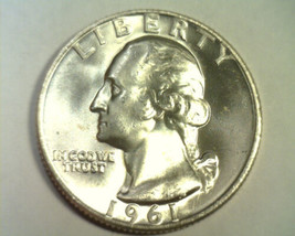 1961-D WASHINGTON QUARTER CHOICE UNCIRCULATED / GEM CH. UNC. / GEM NICE ... - $16.00