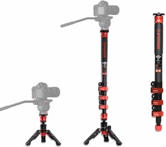 Ifootage 59’’ Mnopod With Feet,Carbon Fiber Monopod For Camera,Professional - $183.61