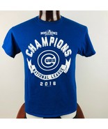 Chicago Cubs 2016 World Series Champions Mens M Graphic T Shirt - £15.57 GBP