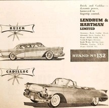 1957 Lendrum &amp; Hsrtman Buick Cadillac Dealer Import Advertisement Autoca... - $227.45 MXN