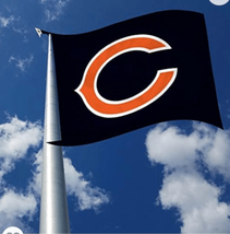 NFL Chicago Bears Football Logo Large Flag 3’ X 5’ - £11.11 GBP