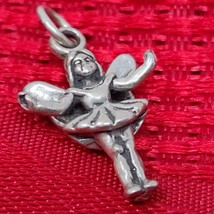 925 Sterling Silver Little Fairy Charm   Pendant Keychain Purse FOB New ... - $9.98