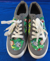 GROUND UP RICK &amp; MORTY TRIPPY PORTAL GRAY GREEN CARTOON NETWORK SHOES 10.5 - $26.72