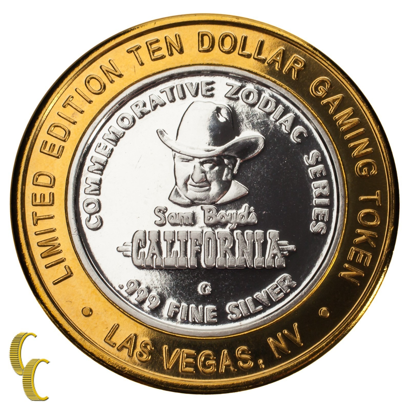 Sam Boyd's Las Vegas Gaming Token An Du Chien 999 Silver Fine-
show original ... Item image 4