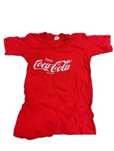 Vintage 90s Coca Cola Single Stitch Tee kids teen size 10-12 - £26.27 GBP