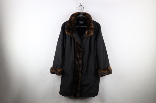 Vintage Y2K Babydoll Womens Size 1X Plush Faux Fur Pennylane Jacket Coat... - $128.65