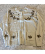 Vintage Floral Knitted Sweater floral knit - $23.00