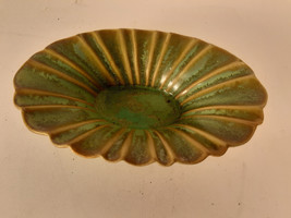 Exquisite Fulper Fluted Bowl, Very Delicate, Light Green Glaze, 7 1/2&quot; Wide - $38.92