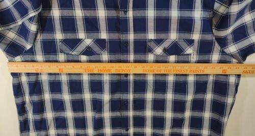 VANDISI FR Shirt Flame Resistant Shirt Blue Plaid Flannel 3XL CAT2-2112 Men's  Item image 9