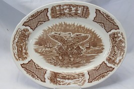Alfred Meakin Fair Winds Platter Oval 14.875&quot; Historical Scenes  - $29.39