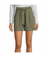 Worthington Women&#39;s High Rise Midi Shorts Size 18 Rich Avocado Belted Ne... - $450.52 MXN