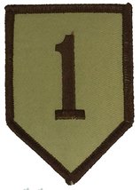 Us Army 1ST Infantry Division Unit Patch - Desert/Tan - Veteran Owned Business - £4.36 GBP