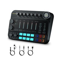 7RYMS Audio-Interface with Multiple Audio Input Interface, Audio-Mixer w... - £187.99 GBP